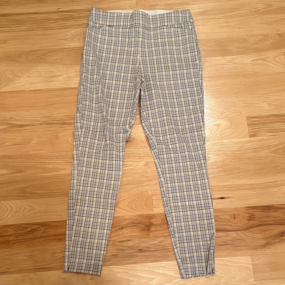 Maurices Checkered Pants - Gray and Cream